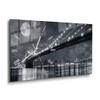 DEQORI Glass Wall Clock | Vertical 60 x 30 cm | Moon over Manhattan | XXL Design Clock view 2
