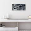 DEQORI Glass Wall Clock | Vertical 60 x 30 cm | Moon over Manhattan | XXL Design Clock view 3