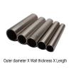 1-Piece Stainless Steel Tube, Length 250 mm, 500 mm, or 1 Meter, Select Size (4 x 1 x 250 mm, 5 pcs) view 4
