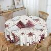 Mexpekil Round Snowflake Tablecloth, 150 cm, Wipeable, Waterproof, Stain-Resistant view 1