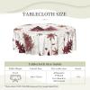 Mexpekil Round Snowflake Tablecloth, 150 cm, Wipeable, Waterproof, Stain-Resistant view 4