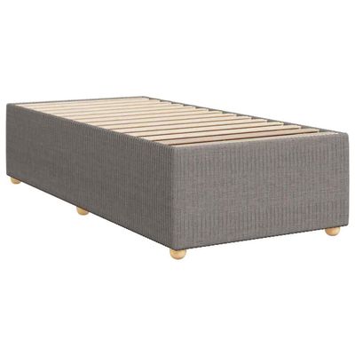 vidaXL Bed Frame Without Mattress Taupe 90x200 cm Fabric
