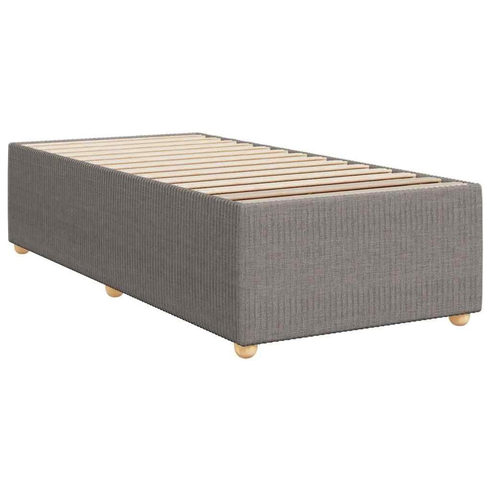 vidaXL Bed Frame Without Mattress Taupe 90x200 cm Fabric