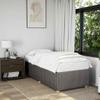 vidaXL Bed Frame Without Mattress Taupe 90x200 cm Fabric view 2