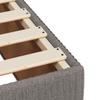 vidaXL Bed Frame Without Mattress Taupe 90x200 cm Fabric view 4