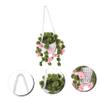Crocheted Hanging Plant Car Charm in Pink view 3