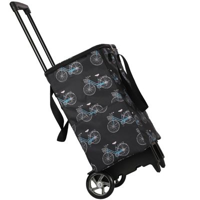 44L Rolling Cooler Bag - Insulated Trolley Cooler for Picnics and Camping