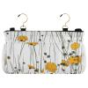 FRODOTGV Hanging Bedside Caddy Organizer, Floral Pattern, White view 3