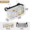 FRODOTGV Hanging Bedside Caddy Organizer, Floral Pattern, White view 4