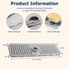 Odot Silicone Faucet Splash Guard Mat for Kitchen Sink, Blue, 35 x 14 cm view 2