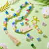 Crafans Butterfly and Sunflower Wooden Beads, Large Pack, 134 Pieces view 2