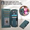 GoodcAcy Wallet Case with Strap for Samsung Galaxy Z Fold 4, Folding PU Leather Flip Cover with 9 Card Slots, Magnetic Closure and Crossbody Chain, Green view 2