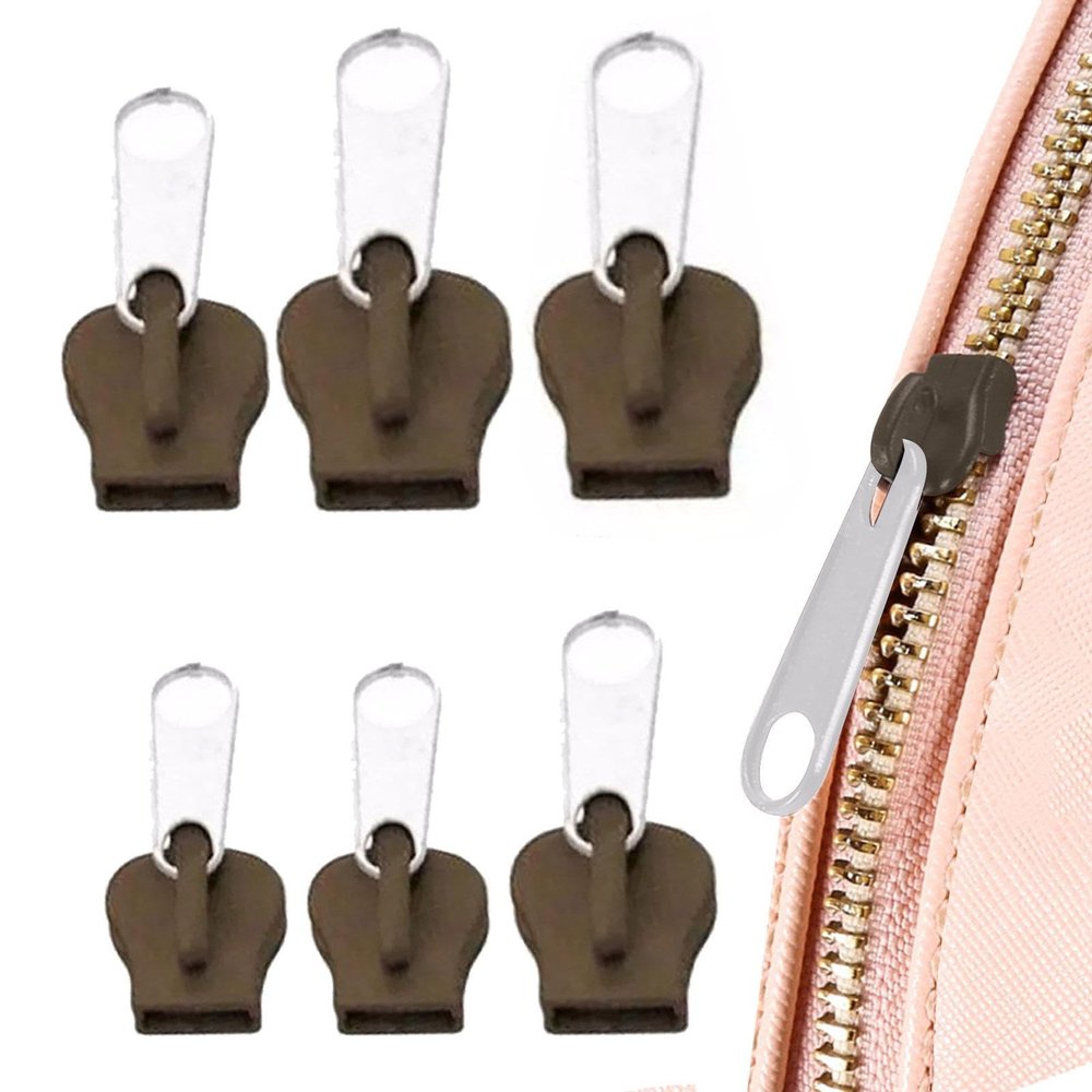 6-Piece Replacement Zipper Slider Set