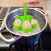 Silicone Egg Steamer with 5-Slot Rack and Anti-Scald Handle view 2