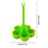 Silicone Egg Steamer with 5-Slot Rack and Anti-Scald Handle view 4