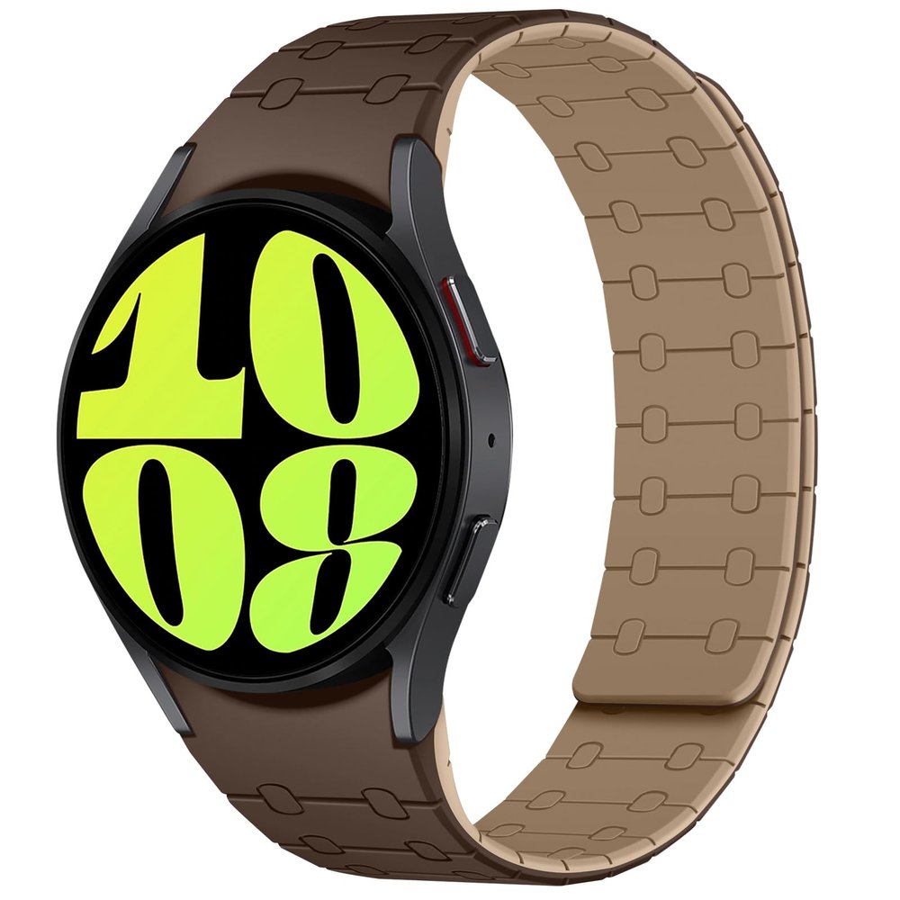 Amizee Magnetic Band Compatible with Galaxy Watch 20mm, D/H-Brown
