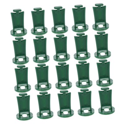 KONTONTY 50 Greenhouse Clips, PP, Green