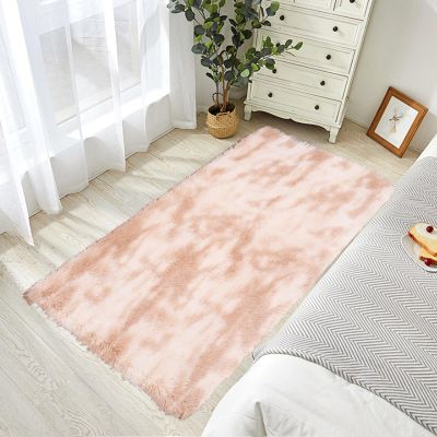 STGAO Washable Area Rug 95 x 140 cm, Beige, Non-Slip Backing