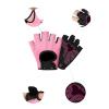 LYHYDMA Women's and Men's Half-Finger Fitness Gloves, Pink, Size S view 3