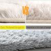 STGAO Soft Area Rug 160 x 160 cm, Non-Slip, Light Gray view 4
