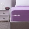 Solid Color Cotton Fitted Sheet, 183 x 190 cm, Fits Mattresses Up to 25 cm High view 3