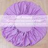 Solid Color Cotton Fitted Sheet, 183 x 190 cm, Fits Mattresses Up to 25 cm High view 4