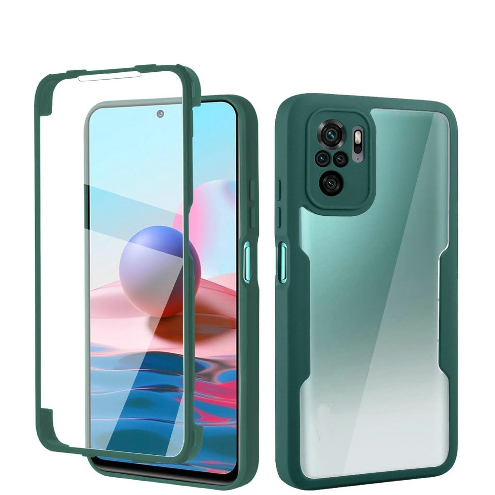 QiongniAN Case for Xiaomi Redmi Note 10/10S 4G and Poco M5s, Green