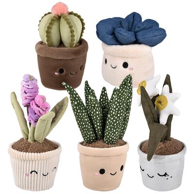 Rhode Island Novelty Plush Succulent Assortment (6 ct)