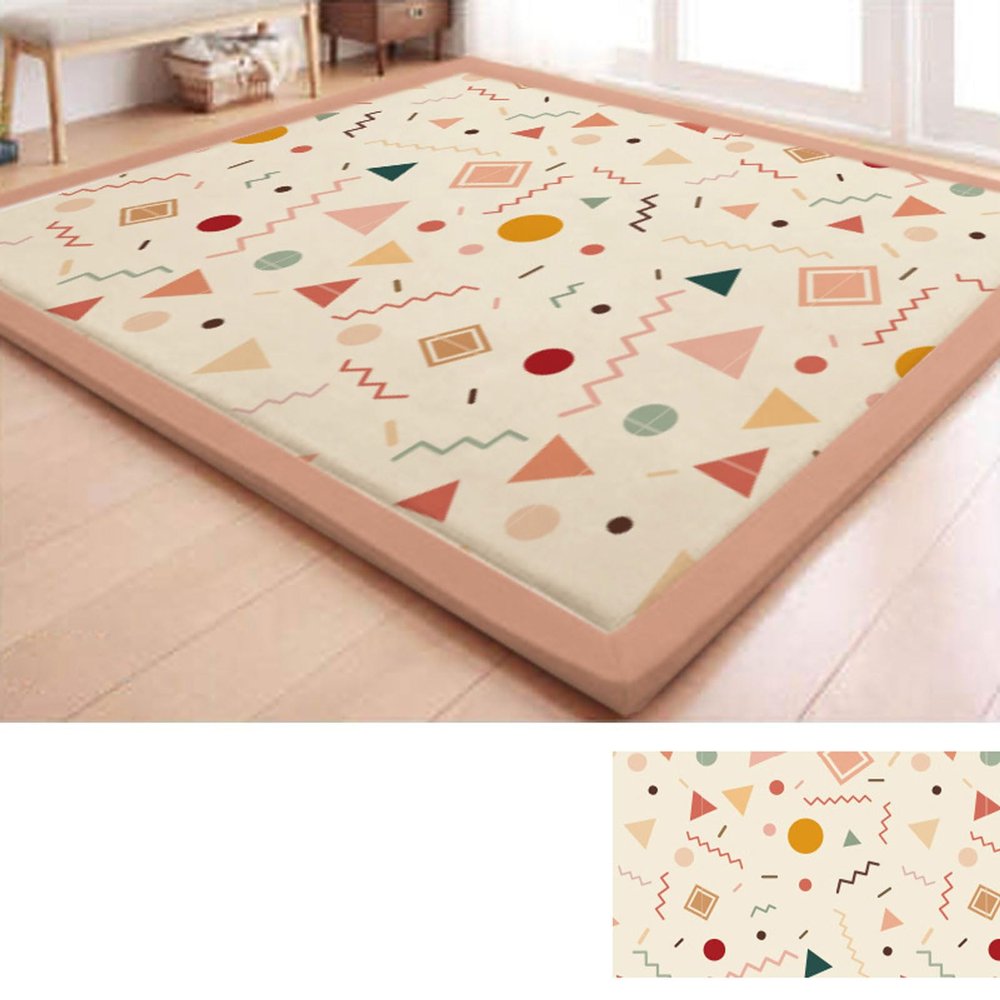 Kids' Room Rug – Soft Coral Velvet, Large, Non-Slip, Various Designs