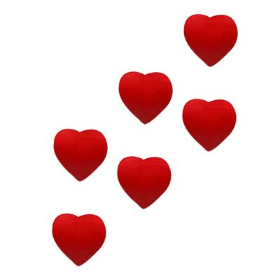 WHAMVOX Heart-Shaped Tennis Racket Vibration Dampeners, 6-Pack, Silicone
