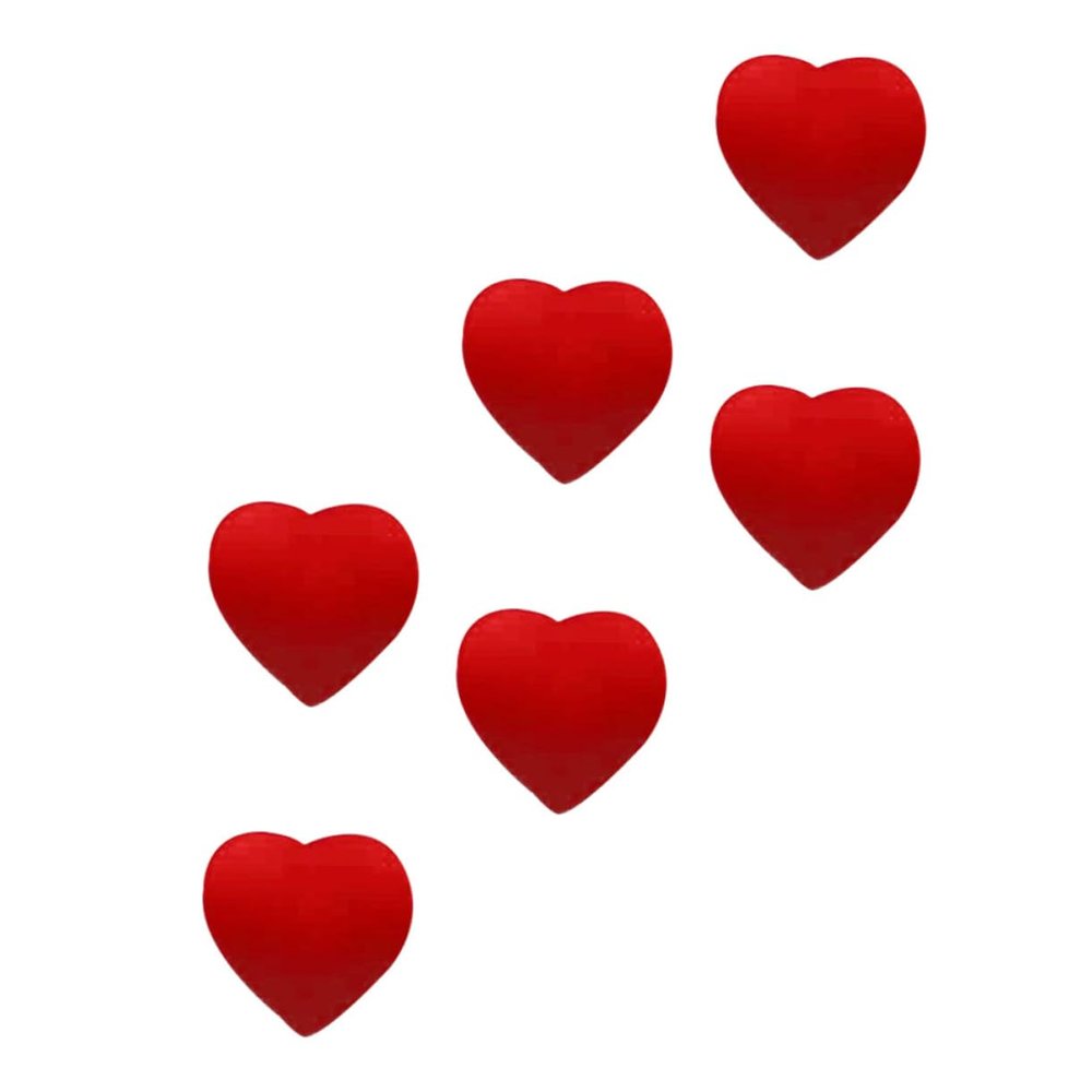 WHAMVOX Heart-Shaped Tennis Racket Vibration Dampeners, 6-Pack, Silicone