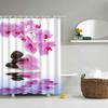 Orchid 3D Stone Shower Curtain 240 x 200 cm view 1