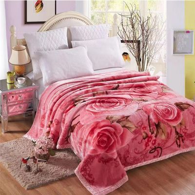 Korean Mink Fleece Blanket, Reversible 2-Layer Winter Blanket, 200 x 230 cm, 4 kg / 150 x 200 cm, 2.5 kg
