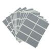 100 Rectangular Self-Adhesive Silver Scratch-Off Stickers for DIY Projects view 1