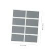 100 Rectangular Self-Adhesive Silver Scratch-Off Stickers for DIY Projects view 2