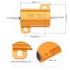 PATIKIL 5-Pack 25W 1.5 Ohm 5% Aluminum Housed Wirewound Resistors with Screws, Gold Tone view 2