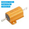 PATIKIL 5-Pack 25W 1.5 Ohm 5% Aluminum Housed Wirewound Resistors with Screws, Gold Tone view 4