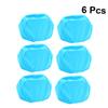 KITANDOVE 6-Piece Unisex Swim Caps, Stretch Polyester, Elastic, Solid Color, for Swimming and Showering view 2