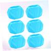 KITANDOVE 6-Piece Unisex Swim Caps, Stretch Polyester, Elastic, Solid Color, for Swimming and Showering view 4