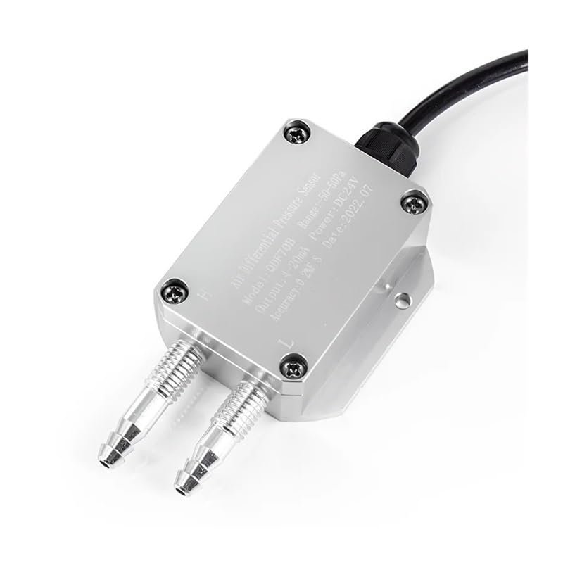 Wind Pressure Sensor, -30 kPa to 30 kPa Differential Pressure Transmitter, 4–20 mA / 0–10 V, RS485 Negative Pressure Transducer, CZAOINCU (Output: 0–10 V, 0–300 Pa)