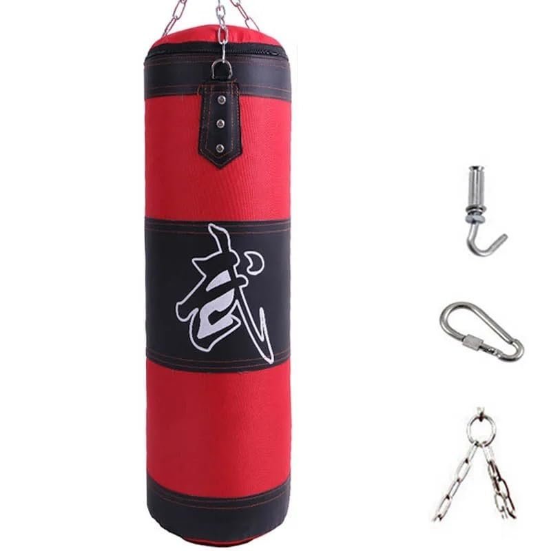 Heavy Punching Bag with Ceiling Hook and Steel Chain