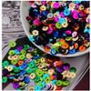 VICIYOO Mixed-Color Sequins, 4/5/6 mm, Flat Round Loose Sequins, 20 g view 3