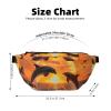 Dolphin Print Waist Bag, Adjustable, Lightweight, Black, One Size view 3