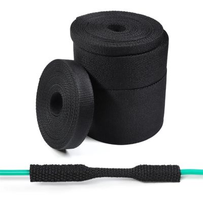 LYHYDMA Braided Cable Protection Sleeve, Heat-Shrink Tube, Flame-Retardant, ID 8 mm, 1 Meter