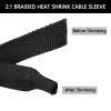 LYHYDMA Braided Cable Protection Sleeve, Heat-Shrink Tube, Flame-Retardant, ID 8 mm, 1 Meter view 4