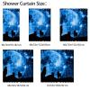 Eslifey Wolf Shower Curtain with 10 Hooks, 168 x 183 cm view 4