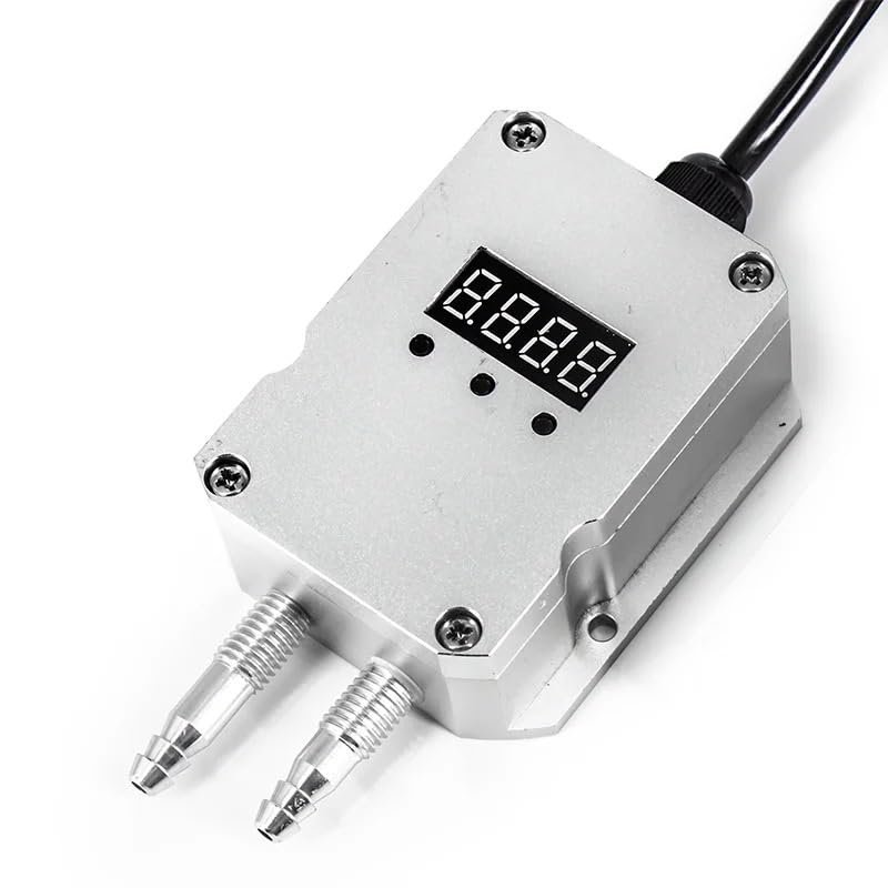 -30 kPa to 30 kPa Differential Pressure Transmitter, 4–20 mA/RS485, 0–100 Pa/0–1 kPa Digital Differential Pressure Sensor Transducer, CZAOINCU (LED Display, 4–20 mA, -100 to 100 Pa)