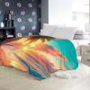 Cozy Fleece Blanket 180 x 220 cm, Coconut Palms at Sunset, Soft Warm Throw for Teens and Adults view 3