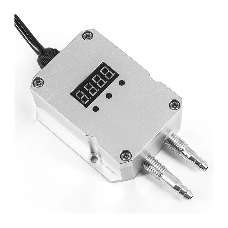 Wind/Air Differential Pressure Transmitter, 0–100 Pa, 0–1 kPa, 0–10 kPa, 4–20 mA, RS485, Digital Differential Pressure Sensor Transducer, CZAOINCU (LCD Display, 4–20 mA, 0–10 kPa)