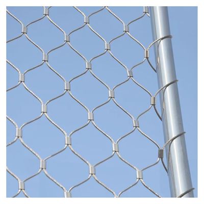 Wzmazingly 304 Stainless Steel Cable Net, Retractable Safety Net for Railings, Impact-Resistant Mesh Fence for Outdoor, Garden, and Farm Use (0.5 x 5 m)